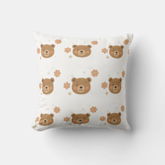 Sparkle Bear dreamscape Throw Pillow