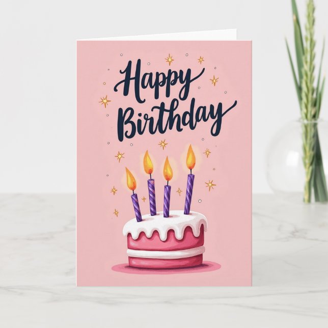 Sparkle Birthday Card (Front)