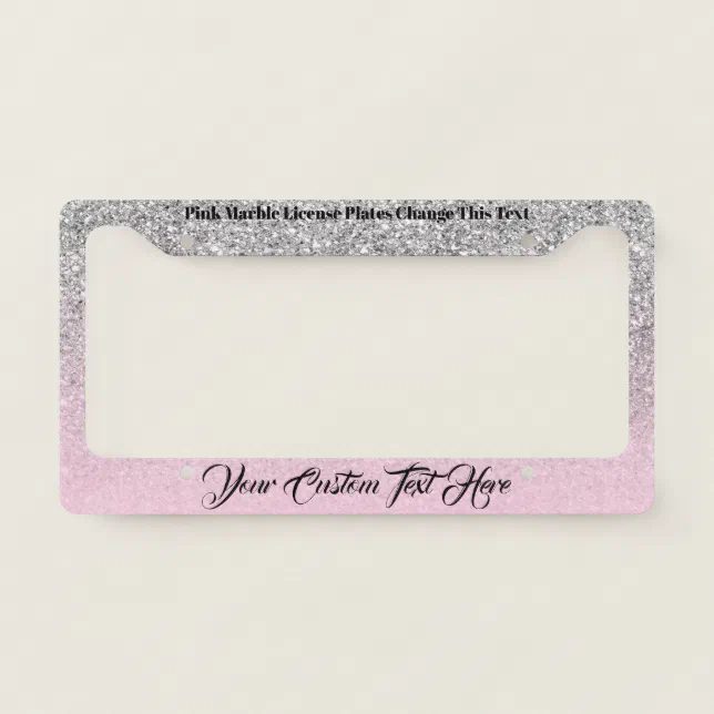 Sparkle Bling Girl License Plate Frame Zazzle