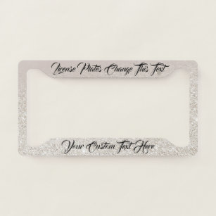 Luxury Abstract License Plate Frames