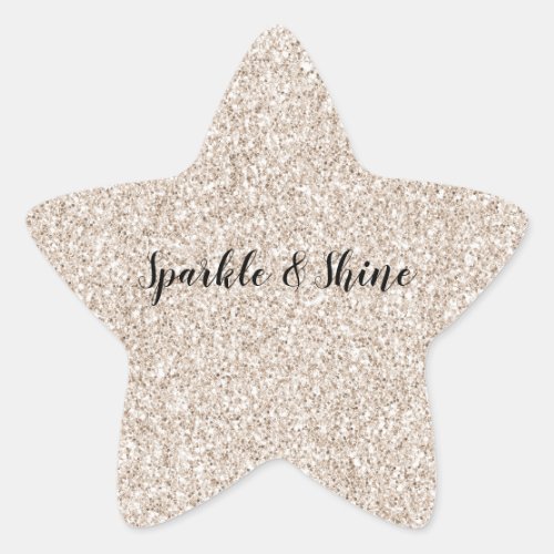 Sparkle Blush Cream Glitz Glitter       Star Sticker