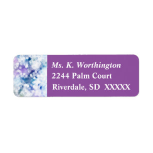 Sparkle Bubble Circles Return Address- Label