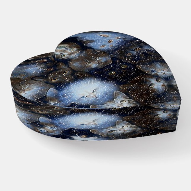 Sparkle Cats Paperweight (Angled)