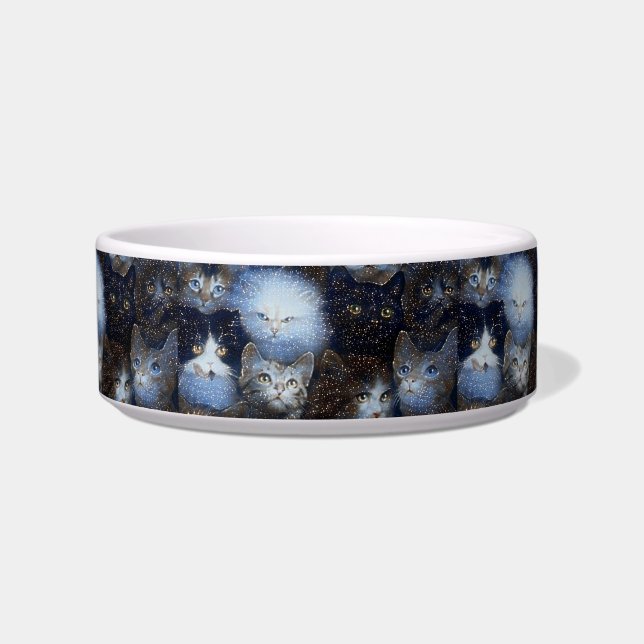 Sparkle Cats Pet Bowl (Front)