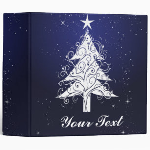 sparkle christmas tree binder