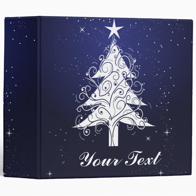 sparkle christmas tree binder (Front/Spine)