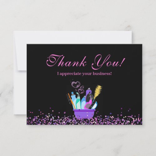 Sparkle Cleaning Supplies Housecleaning Service Thank You Card