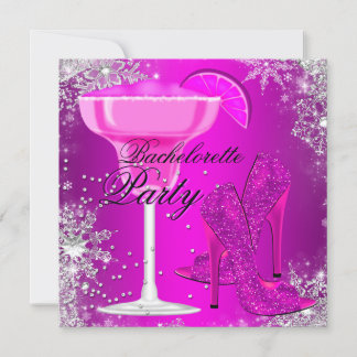 Sparkle Cocktail & Heels Bachelorette Invitation