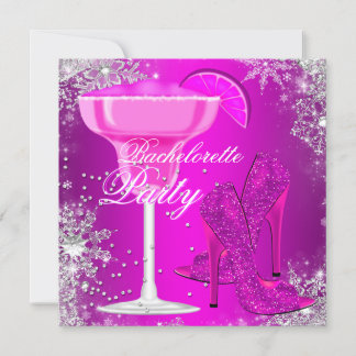 Sparkle Cocktail & Heels Bachelorette Invitation