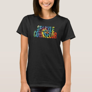 Sparkle Counselor Tie Dye Appreciation Day Back To T-Shirt