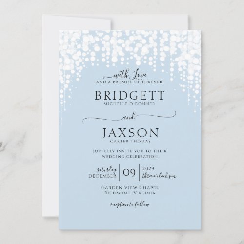 Sparkle Curtain Invitation