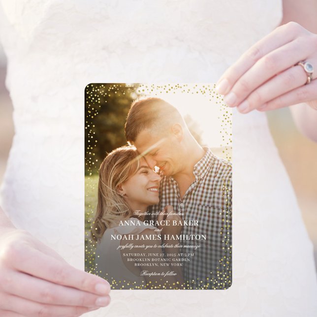 Sparkle Delight Photo Wedding Invitation SDE (Creator Uploaded)
