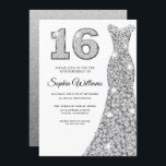 Sparkle Diamond Dress 16th Birthday Sweet 16 Invitation<br><div class="desc">Sparkle Diamond Dress 16th Birthday Sweet 16 Invitation

Variations to the invitation and matching items in our store</div>