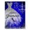 Sparkle Diamond Dress Blue Silver Quinceanera