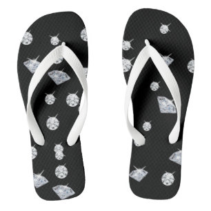 Sparkle Diamonds Flip Flops