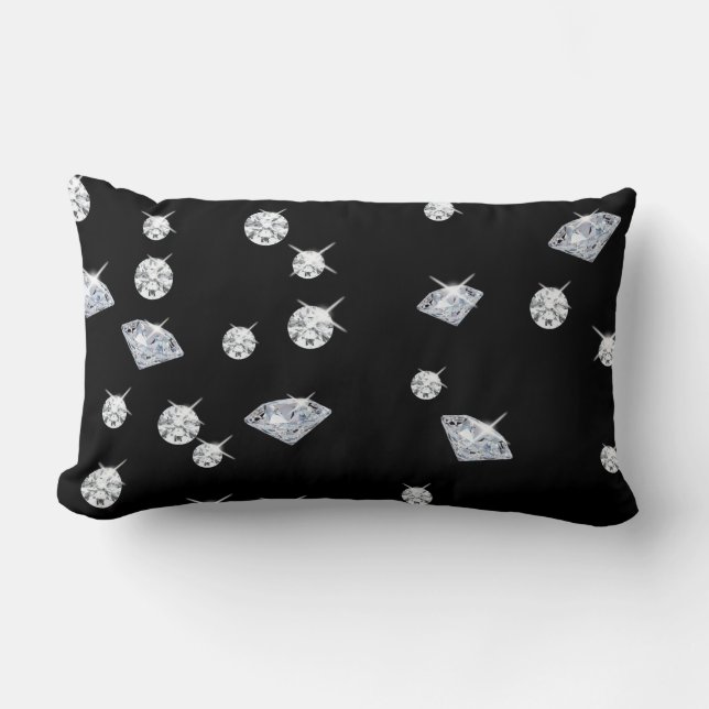Sparkle Diamonds Lumbar Pillow (Front)