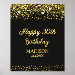 Sparkle Dots Birthday Foil Prints