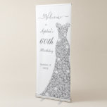 Sparkle Dress 60th Birthday Party Retractable Banner<br><div class="desc">Sparkle Dress 60th Birthday Party Retractable Banner

See matching collection in our store.</div>