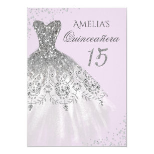 purple quinceañera invitations zazzle