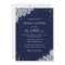 Sparkle Dress White Lace Navy Bridal Shower