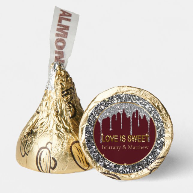 Sparkle drip silver and gold  hershey®'s kisses® (Front)