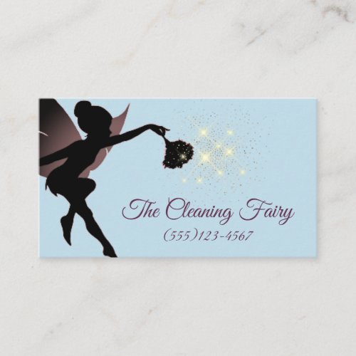 Sparkle Fairy Maid House Cleaning Services Business Card