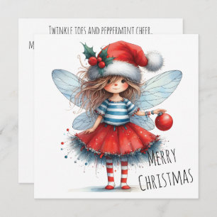 Sparkle Fairy with Ornament – Holiday Card