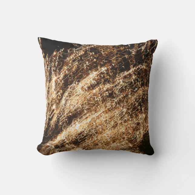 Sparkle Fireworks Throw Pillow (Front)