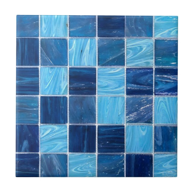 sparkle floor tiles sea blue (Front)