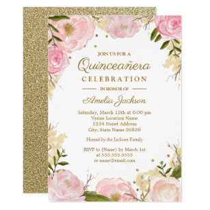 quinceañera invitations zazzle
