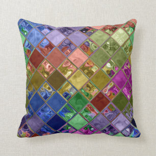 Sparkle Gems Mosaic Art Pillows ~ home decor gift