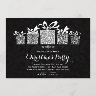 Sparkle Gift Chrismas Invitation