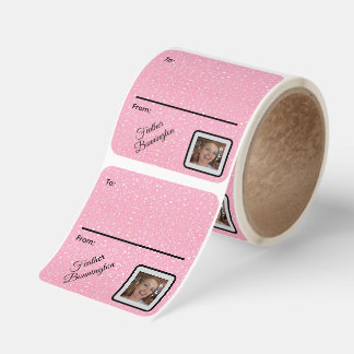 Sparkle Gift Labels with Customized Name and Photo