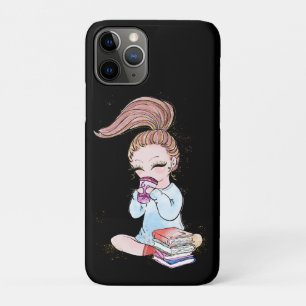 Sparkle Girly Coffee Books  iPhone 11 Pro Case