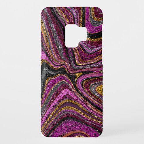 Sparkle Glam Glitter girly marble art pink  Case_Mate Samsung Galaxy S9 Case