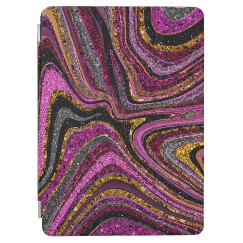 Sparkle Glam Glitter girly marble art pink iPad Air Cover