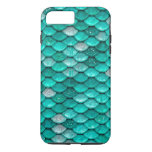 Sparkle Glitter Green Aqua Mermaid Scales Iphone 8 Plus/7 Plus Case at Zazzle