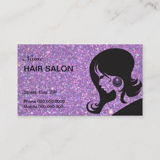 PERSONALISED Handmade hairdresser Christmas card hairdressing Card haircut glitt