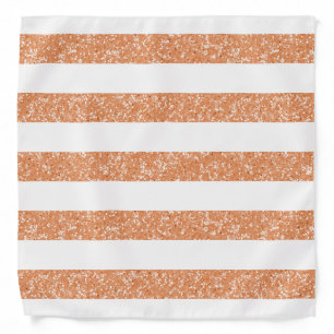 Sparkle Glitter Look Stripes Bandana