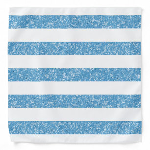 Sparkle Glitter Look Stripes Bandana