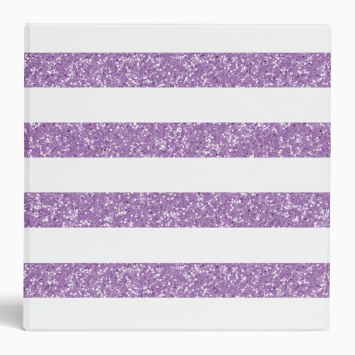 Sparkle Glitter Look Stripes Binder 2 in