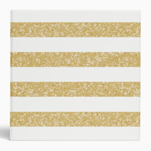 Sparkle Glitter Look Stripes Binder (2 in)