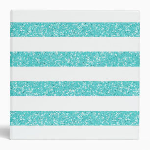 Sparkle Glitter Look Stripes Binder (2 in)