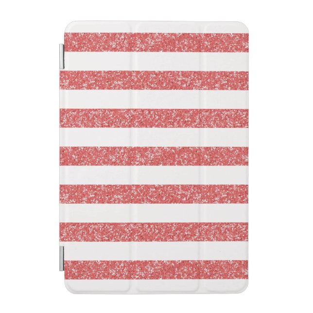 Sparkle Glitter Look Stripes iPad Mini Cover (Front)