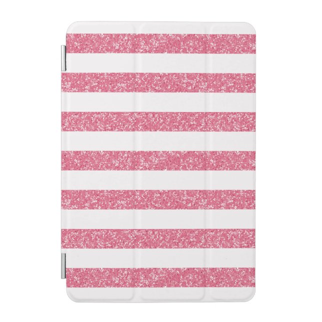 Sparkle Glitter Look Stripes iPad Mini Cover (Front)