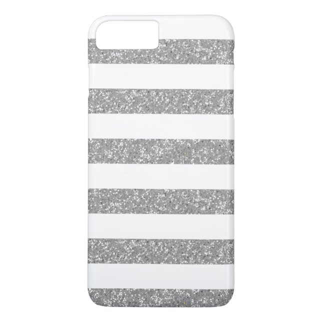 Sparkle Glitter Look Stripes iPhone 7 Plus BT Case (Back)