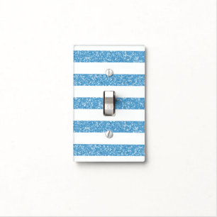 Sparkle Glitter Look Stripes Light Switch Cover