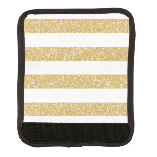 Sparkle Glitter Look Stripes Luggage Handle Wrap