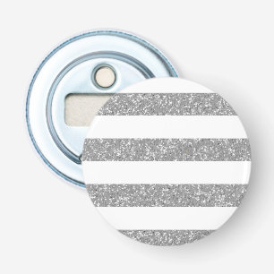Sparkle Glitter Look Stripes Magnet Bottle Opener