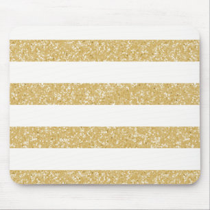 Sparkle Glitter Look Stripes Mousepad